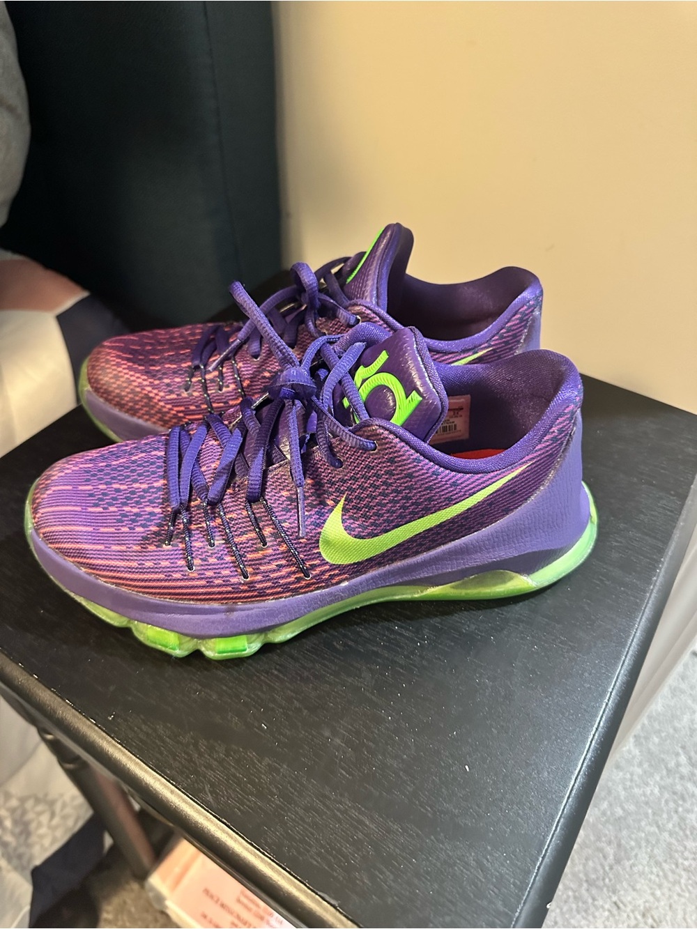 Nike Kids Purple & Lime Athletic Sneakers